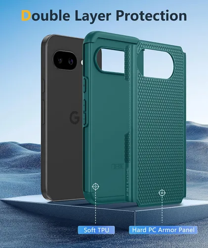 Miniatura 1071 de FNTCASE Funda para iPhone 17 Pro: Fundas delgadas translúcidas de color azul claro compatibles con MagSafe, protección completa de la cámara