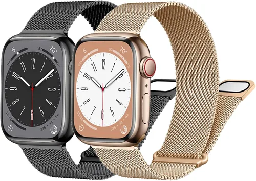 Correa milanesa para Apple Watch Band de 1.575 pulgadas, 1.732 pulgadas, 1.614 pulgadas, 1.772 pulgadas, 1.654 pulgadas, 1.614 pulgadas, 1.614
