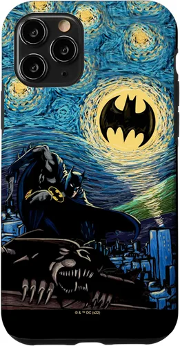 Miniatura 28 de Funda de pintura estilo noche estrellada de Batman para iPhone 13 DC Comics