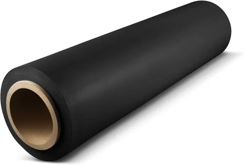 Rollo de 18 pulgadas x 1500 pies, calibre 80 de grosor + tecnología híbrida, paquete de 4. Envoltura elástica para mudanzas y embalaje. Resistencia