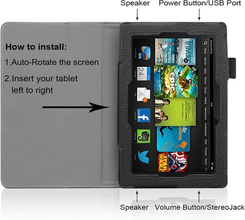 Miniatura 5 de Fintie estuche para Kindle Fire HD 7" (2013 modelo viejo)