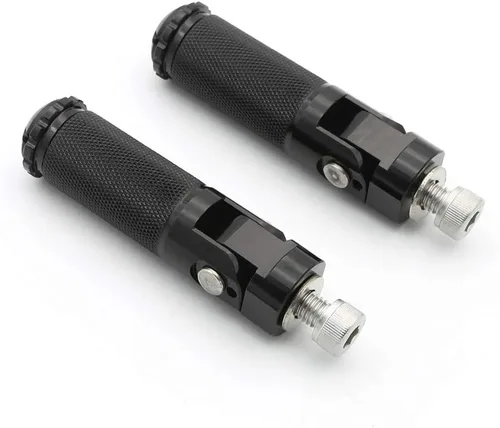 Miniatura 12 de Estriberas de freno para palanca de cambios de motocicleta con agujero de 0.236 in, pedal universal para retrasos, color negro
