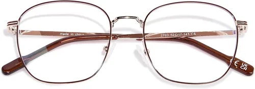Lentes de bloqueo de luz azul de metal para mujeres y hombres, anteojos cuadrados para computadora, antifatiga ocular y protección UV