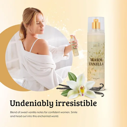 Miniatura 3 de Warm Vanilla Unisex, Perfume para Mujeres Fragancia Corporal Bruma y Aerosoles, Regalos Perfumados de Lujo Afrutados para Mujeres, Botella