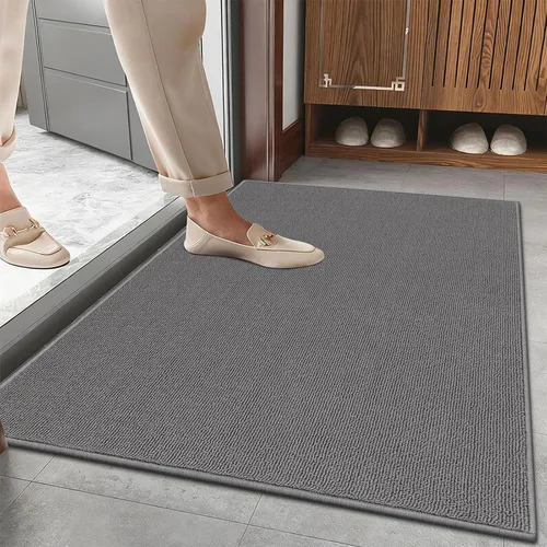 Miniatura 38 de SHACOS Alfombra de pasillo lavable de 2 x 8 pies, con parte trasera de goma antideslizante, resistente a las manchas, alfombra de cocina