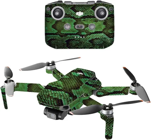 Miniatura 18 de MightySkins Compatible con DJI Mini 2 Dron portátil – Camuflaje rojo Funda protectora de vinilo duradera y única Fácil de aplicar, quitar