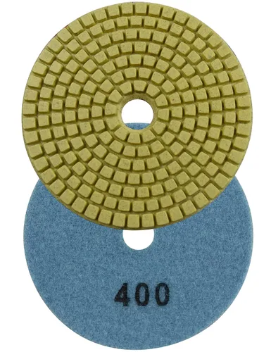 Miniatura 17 de Almohadillas húmedas de pulido de diamante de 4 pulgadas para lijar piedra mármol granito encimera 7 piezas conjunto de grano mixto 50-3000