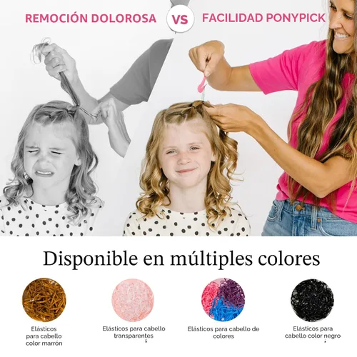 Miniatura 2 de THE PONY PICK - Herramienta de corte de bandas elásticas para el cabello, fácil de usar, sin dolor, sin daños en el cabello, herramienta de corte