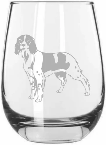 Miniatura 222 de Sakhalin Husky Dog - Copa de vino grabada personalizada de 15.25 onzas sin tallo
