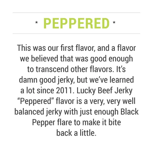 Miniatura 7 de Lucky Beef Jerky Peppered Slab/Stick Combo Pack, 27 onzas (paquete de 16)