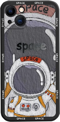 Miniatura 14 de Yonds Queen para iPhone 7 Plus / 8 Plus, linda funda con diseño de astronauta de dibujos animados, elegante parachoques de TPU suave, protectora