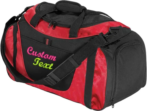 Bolsas de lona deportivas personalizadas para hombres, mujeres, de dos tonos, añade tu nombre, bolsa de fin de semana personalizada para gimnasio,