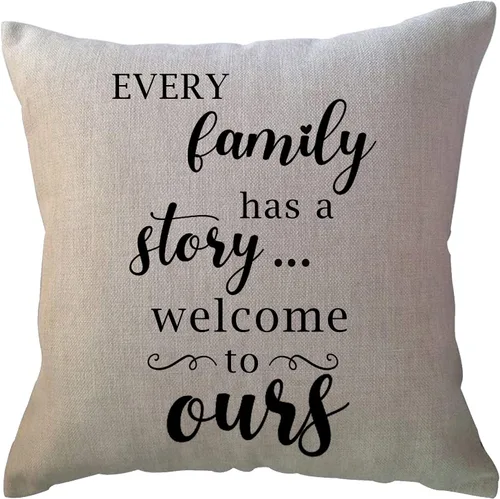 Miniatura 3 de ULOVE LOVE YOURSELF Juego de 4 fundas de cojín decorativas con citas para el hogar, 18 x 18 pulgadas, fundas de almohada rústicas con palabras