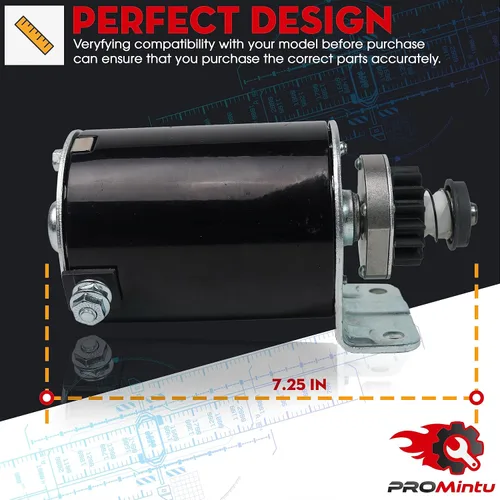 Miniatura 4 de El motor de arranque sustituye a 497525 497401 392744 para Briggs Stratton 40H777 40R577 40R677 441577 441677 441777 445577 44L777 44M777 44Q97 7