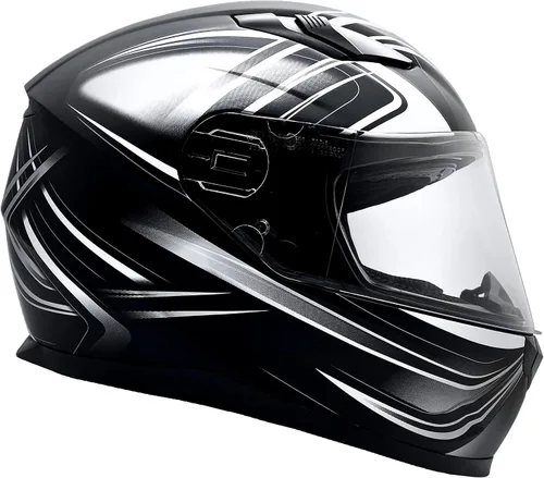 Miniatura 9 de Typhoon - Casco de motocicleta de cara completa para adultos con protección solar desplegable certificado DOT
