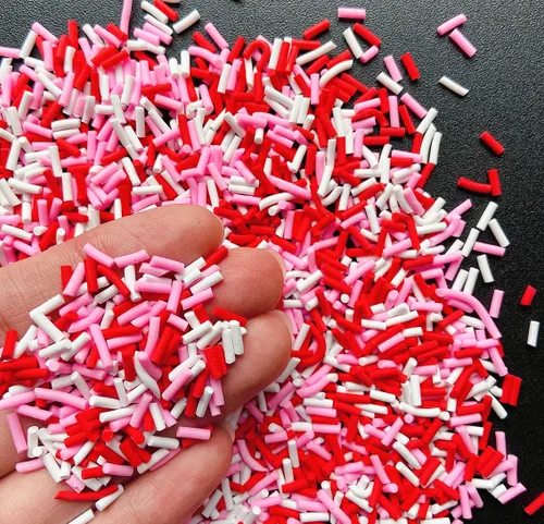 Miniatura 4 de EHOPE 50g de gránulos de azúcar falsos de resina, gránulos de caramelo falsos, gránulos de arcilla, gránulos de polímero, rebanadas de arcilla
