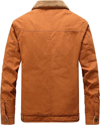 Miniatura 2 de Vcansion Men's Classic Winter Jacket Coat Fleece Lined Windproof Outerwear