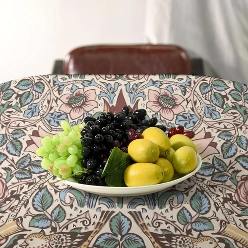 Miniatura 140 de Mantel Floral Retro de Pájaros, Diseño Original Bohemio William Morris Estampado Cubierta de Mesa para Hogar Picnic Fiesta Comedor Cocina William