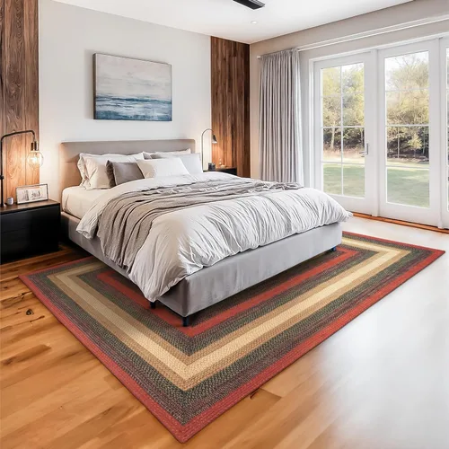 Miniatura 150 de Homespice Alfombras de Área Ovaladas Trenzadas de Yute Denim Azul de 8x10 pies para Sala de Estar, Dormitorio y Comedor. Apto para Mascotas. Estilos