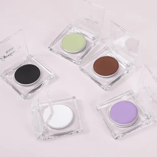 Miniatura 7 de Erinde Sombra de Ojos Negra, Sombra de Ojos Mate en Polvo Compacto, Maquillaje de Párpado de Tono Mate para Mujeres, Alta Pigmentación, Larga 01#