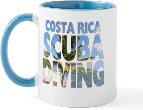 Miniatura 40 de CafePress Scuba Flag Diver Taza de café de cerámica de 11 oz (11.0 fl oz)