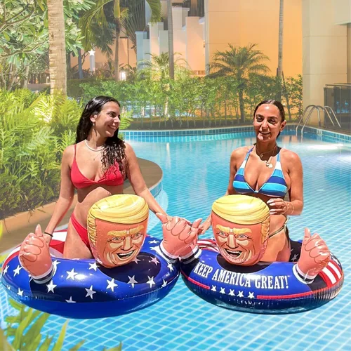 Miniatura 5 de Haz que el verano sea genial de nuevo, con Donald Trump, el flotador americano de piscina #TrumpFloat