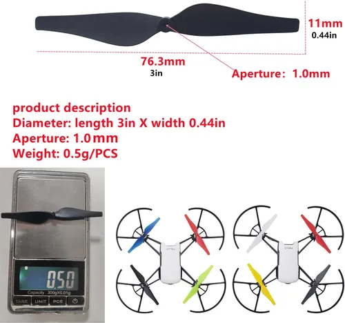 Miniatura 2 de Hélice para DJI Tello RC Quadcopter Recambios Drone Blades (20pcs hélices)