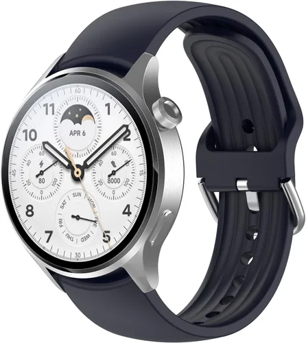 Miniatura 12 de Senter Correa de repuesto de liberación rápida de goma suave de 0.866 in para reloj inteligente Xiaomi S1 pro
