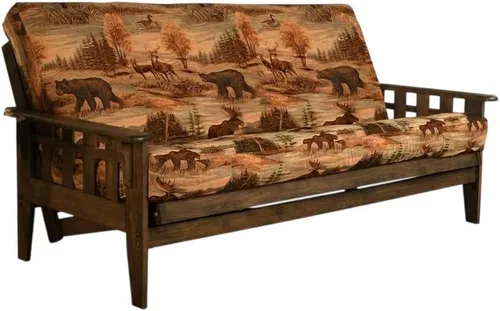 Miniatura 4 de Kodiak Furniture Tucson - Juego de futón de tamaño completo con acabado en nogal rústico, canadiense Canadá