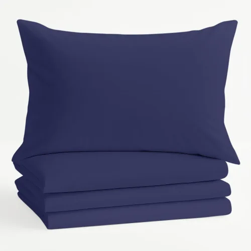 Miniatura 10 de Comfort Beddings Juego de 4 fundas de almohada estándar, 100% algodón orgánico, 600 hilos, fundas de almohada de algodón marrón de alta calidad