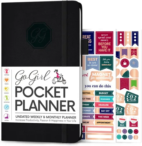 Miniatura 11 de GoGirl Agenda y organizador para mujer – Agenda semanal de bolsillo, diario de objetivos y agenda para gestión del tiempo y productividad. Sin fecha