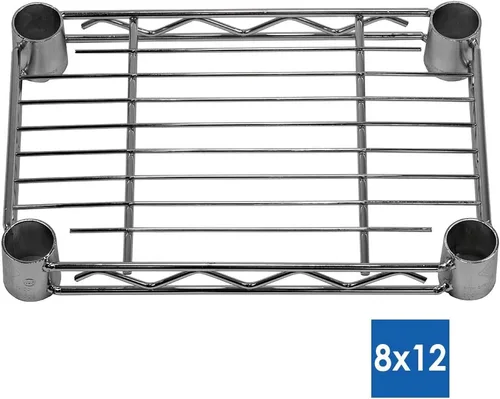 Miniatura 2 de Shelving Inc. Estantería de alambre cromado de 8 pulgadas de profundidad x 12 pulgadas de ancho x 54 pulgadas de alto con estantes de 5 niveles