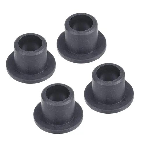 Miniatura 10 de Rodamiento de manga con brida de 4 piezas - [0.118 in x 0.177 in x 0.197 in] Buje sin aceite POM para uso en máquinas de equipos Negro