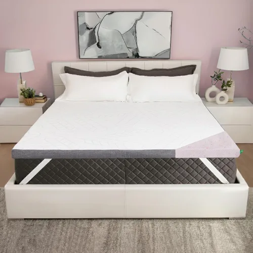 Miniatura 12 de Sleepyhead - Cubrecolchón matrimonial de 3 pulgadas, de espuma viscoelástica con infusión de gel con funda lavable, esencial para dormitorio