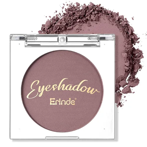 Miniatura 13 de Erinde Sombra de Ojos Negra, Sombra de Ojos Mate en Polvo Compacto, Maquillaje de Párpado de Tono Mate para Mujeres, Alta Pigmentación, Larga 01#
