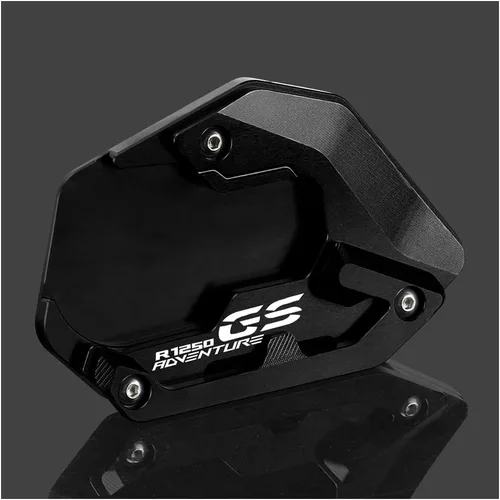 Para R1250GS Adventure 2018-2023 (Suspensión baja) Placa de extensión de soporte CNC de motocicleta Soporte lateral Pad r 1250 gs adv r1250gsa Negro