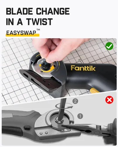 Miniatura 6 de Fanttik C10 Pro BowGuide - Cortador eléctrico de cartón, tijeras inalámbricas con pantalla LED, 2 velocidades ajustables, potente cortador de caja