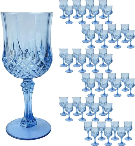 Miniatura 7 de 24 piezas de copas de vino de plástico negro, copas de vino de plástico reutilizables, copa negra tipo cáliz, vasos duraderos y resistentes que se