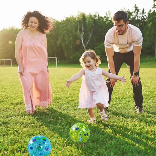 Miniatura 8 de ZOOJOY Balón de fútbol de tamaño 2 para niños pequeños, paquete de 2 pelotas de fútbol para niños con bolsa de malla de inflador, juguetes