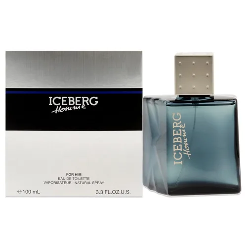 Iceberg Homme - Fragancia aromática Fougere para el caballero clásico, colonia EDT limpia y refrescante para hombres, notas cítricas frescas de