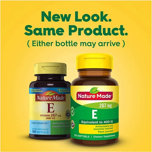 Miniatura 7 de Nature Made Vitamina E 400 UI cápsulas blandas 100 ea (paquete de 2)