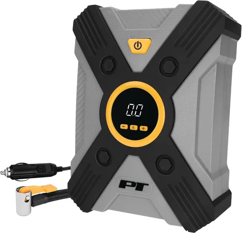 Miniatura 13 de Performance Tool Vortex E00004 Inflador de Neumáticos y de Bote 12V, Portabrocas de Aire con Bloqueo por Palanca, Cable de Alimentación Largo, Tres