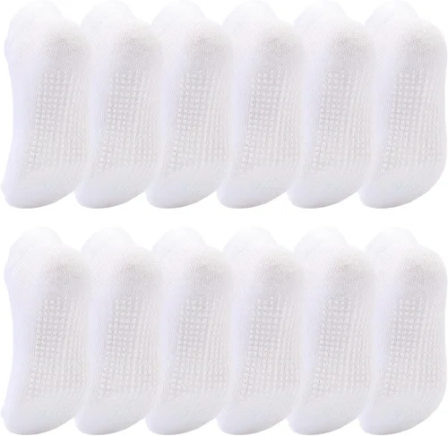 Miniatura 14 de Dicry - Calcetines antideslizantes de tobillo para niños pequeños, con agarre antideslizante para bebés, niños y niñas