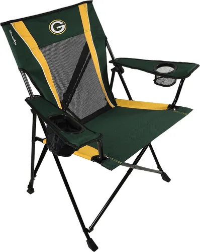 Kijaro Silla plegable para ventilador deportivo, 26 pulgadas de largo x 35.5 pulgadas de ancho x 37 pulgadas de alto, Green Bay Packers