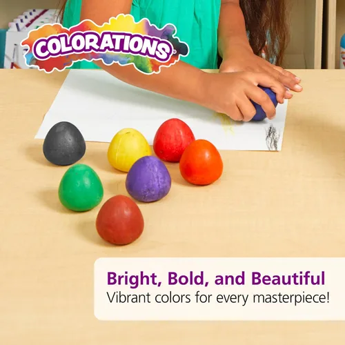 Miniatura 4 de Colorations Huevos de crayón gordito - Juego de 8 (artículo # CHUBEGG)