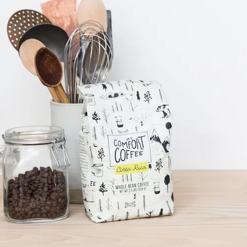 Miniatura 6 de Mt. Comfort Coffee Costa Rica tostado medio, 2.5 libras, procedente de granjas de café locales y costarricenses, grano entero tostado