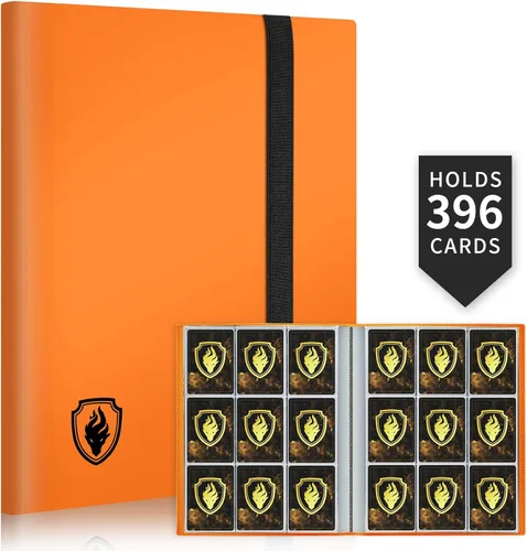 Fabmaker - Carpeta de tarjetas con 9 bolsillos, 396 bolsillos, álbum de tarjetas coleccionables prémium para tarjetas estándar, carpeta de colección