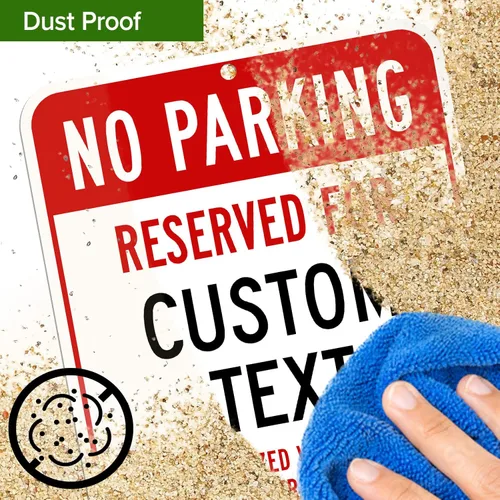 Miniatura 8 de My Sign Center - Letrero personalizado de no estacionamiento, letrero de estacionamiento reservado personalizado para negocios, 10 x 14 pulgadas