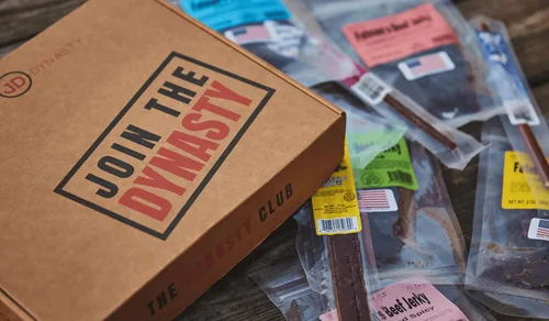 Miniatura 4 de Jerky Dynasty Fatman's Beef Jerky - Paquete variado de 6 sabores que incluyen habanero picante, chile verde y cebolla de ajo salada, paquete variado
