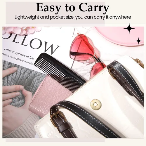 Miniatura 4 de Zopeal 300 peines para el cabello, peine de bolsillo de plástico a granel de 5 pulgadas, reutilizable, para mujeres y hombres, viajes, hotel, sin